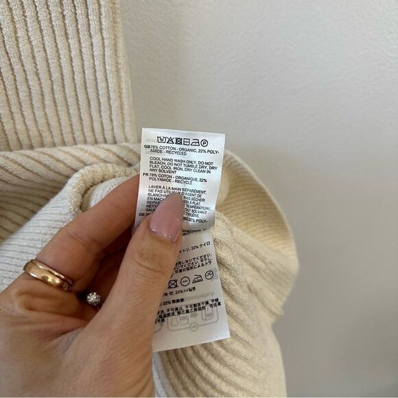 TOTEME Ribbed-Knit Cotton-Blend Bouclé Tank Top - Picture 7 of 8